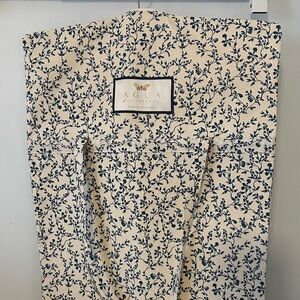 Agua Bendita Blue Floral canvas garment bag